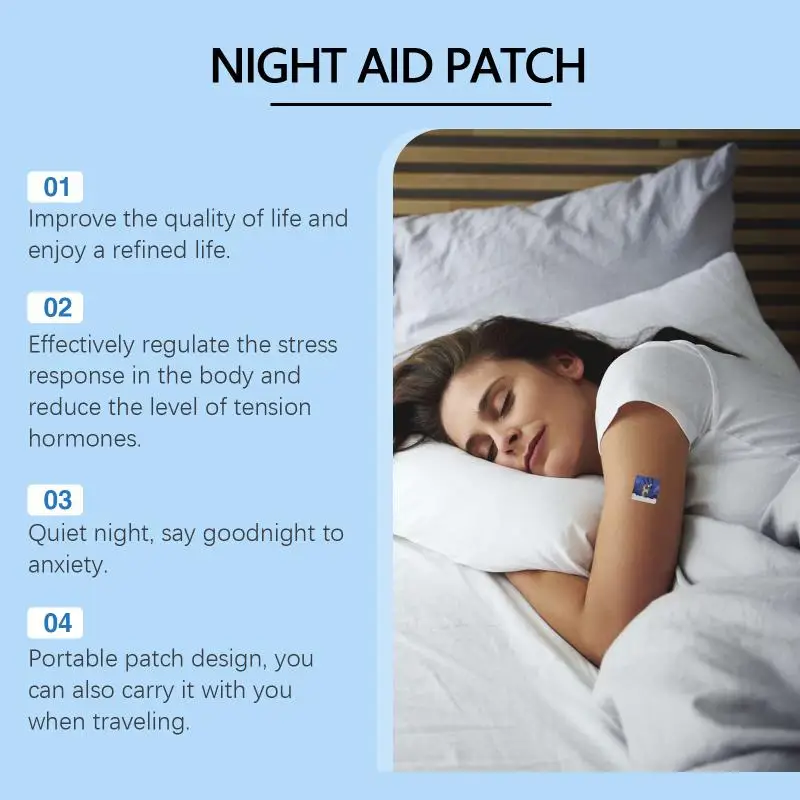 Sleep Patch Fast Relaxation Deep Sleeping Quality Improve Insomnia Relieve Fatigue Anti-Snoring Night Sleep Aid Patch