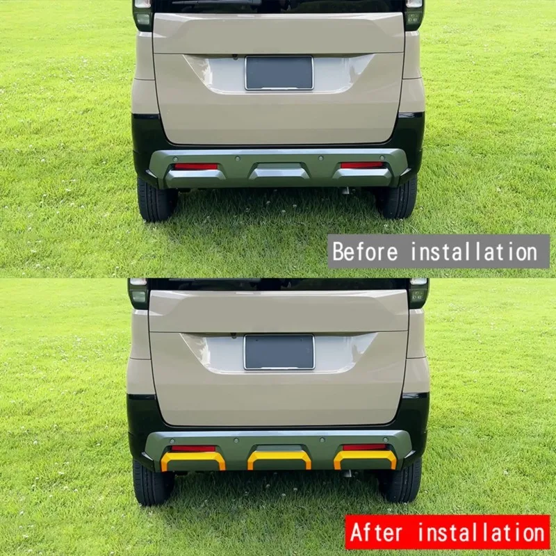 

Car Rear Bumper Trim Strip For Mitsubishi Delica MINI 2026 Decorative Frame Rear Lip Exterior Car Accessory