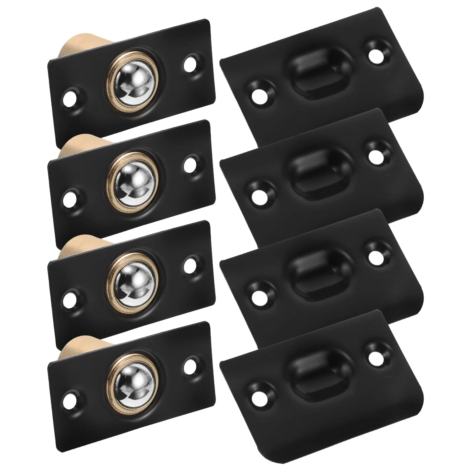 

4Pcs Interior Door Ball Catch Stainless Steel Adjustable Spring Silent Ball Catch Door Latches Hardware Replacement