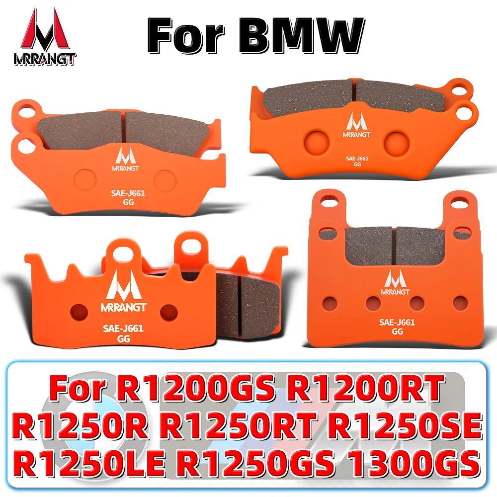 MRRANGT Ceramic Brake Pads Kit Fit For BMW R1200GS/RT R1250GS/R/SE/LE/ R1300GS Motorcycle High Performance
