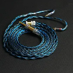 XINHS H06 8N Single Crystal Copper Shielded Coaxial+8N Single Crystal Copper Silver Plated Earphone Cable
