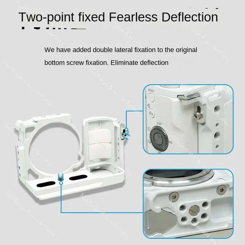 Suitable for Sony ZVE10 Camera Rabbit Cage Accessories Video Stabilizer Vertical Shot Quick Release Board White Accessories