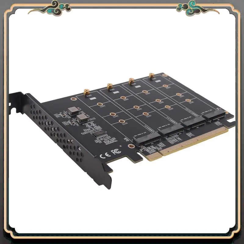 ASMA-PCIE Tom.2 NVME Adapter Nvme M.2 PCI Adapter 32Gbps PCI-E Card PCI X16 M Key SSD Computer Expansion Card Add Oncards