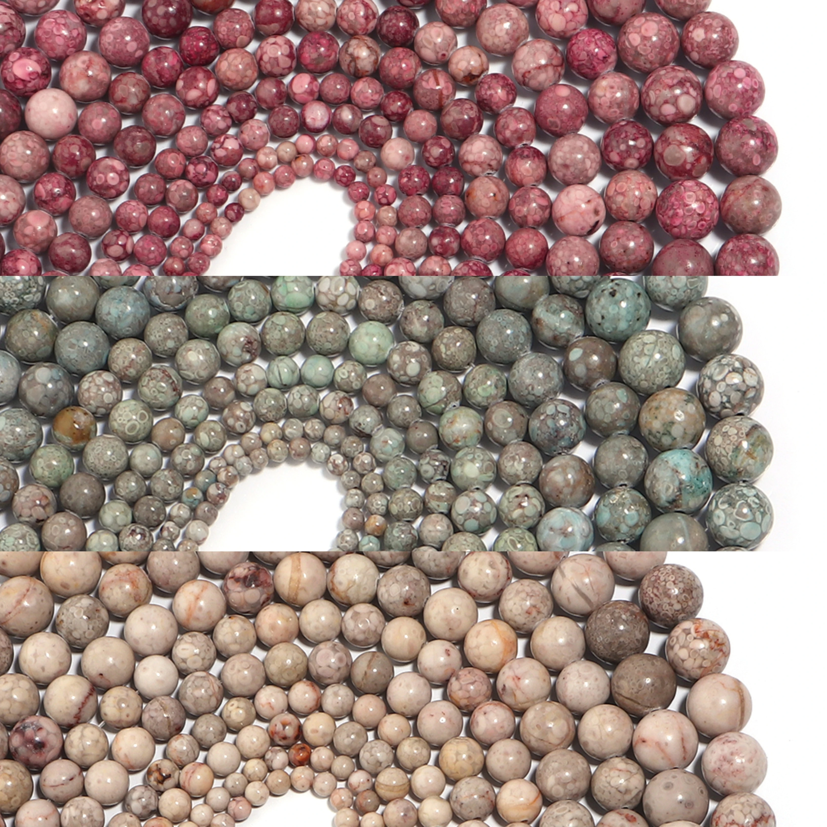 1 strand/Lot Natural Maifan Stone Beads Round Jades Loose Spacer Bead for Jewelry Making DIY Bracelet Necklace Accessories