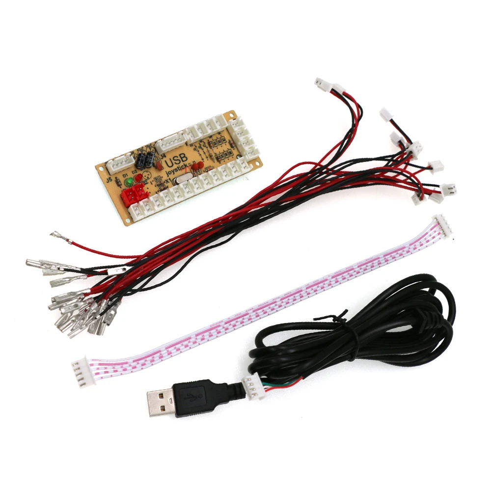 Null Verzögerung USB Board Encoder Mit Kabel Für PC Raspberry Pi TV Box Ein Player Arcade Spiel SANWA Joystick Taste Controller DIY – Detail 2