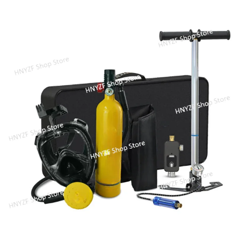 

Scuba Diving Equipment Snorkel Mask Diving Gear for Diver Mini Oxygen Tank Cylinder Underwater Breathing Device 1L