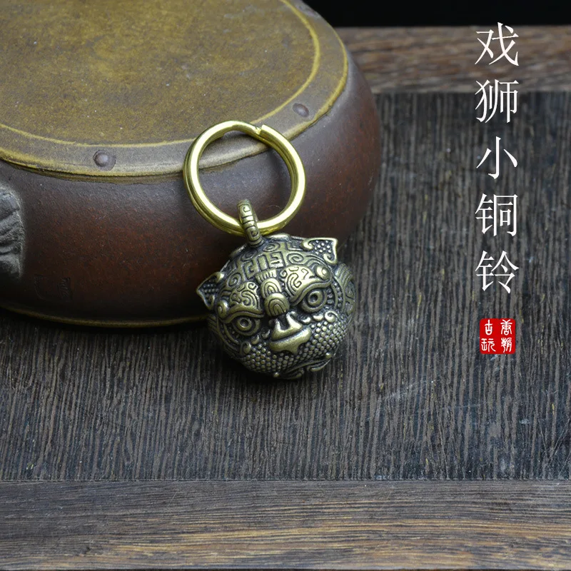 

Wholesale Two Pieces Price Hand Pieces Old Bell Double-Sided Tiger Head Pattern Bell Pet Bell Hanging Bell Sound Crisp and Loud