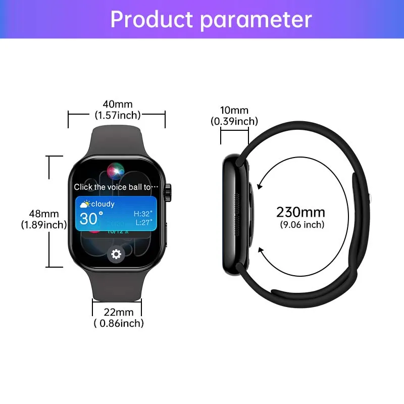 WM الساعات الذكية 2.01 "HD شاشة جهاز تعقب للياقة البدنية للهواتف أندرويد وiOS مراقب معدل ضربات القلب ساعة رياضية للرجال والنساء W55 #6