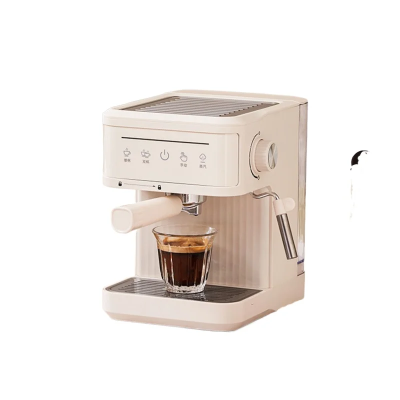 

Household small espresso semi-automatic coffee machine integrated steam milk foam American coffee machine