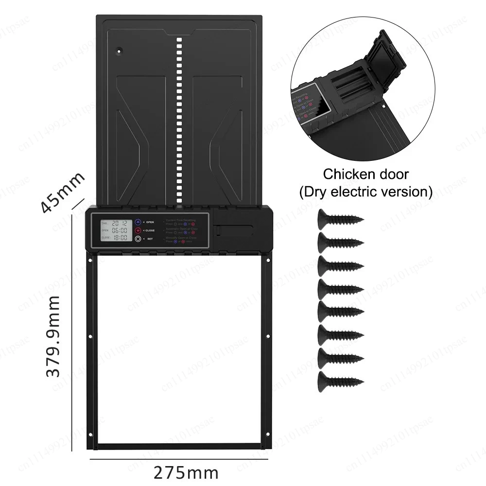 High quality, sturdy and durable aluminum chicken door automatic switch rack remote control chicken cage door