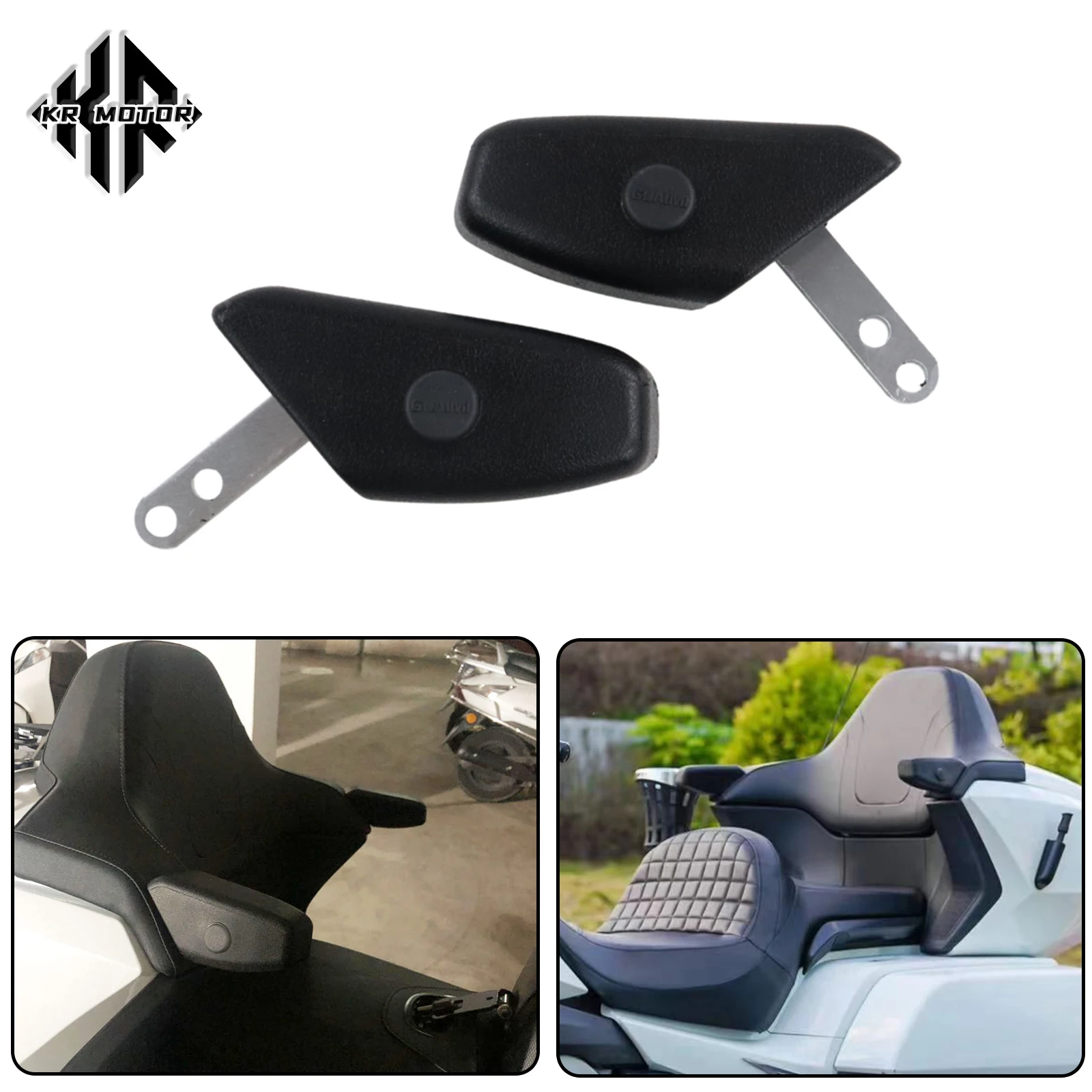 

KR MOTO For Honda Goldwing GL 1800 GL1800 F6C 2018-2023 Motorcycle Rear Passenger Armrests Pad Rear Handrail Cushion Accessories