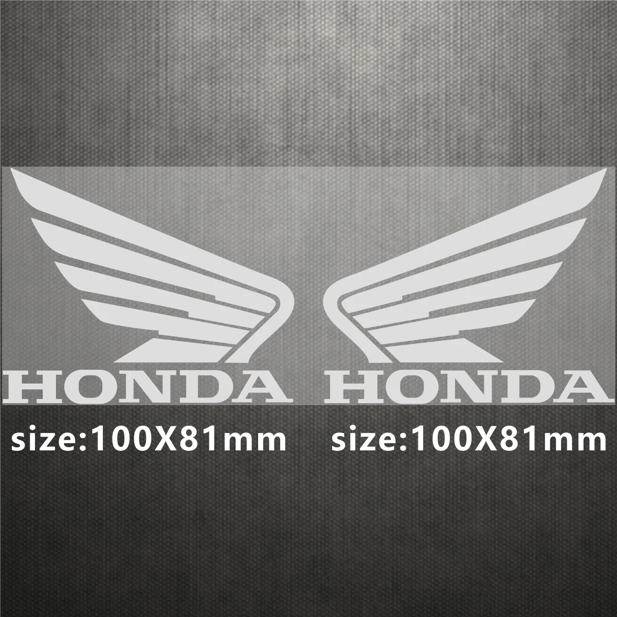 For 3D Honda Motorcycle Sticker Wing Tank Logo Decals image 4