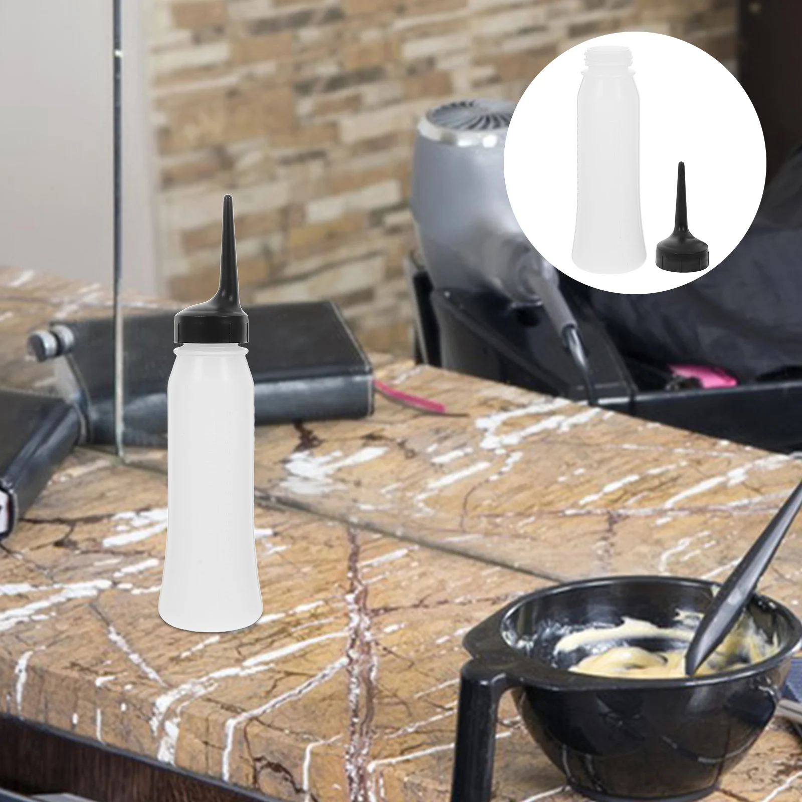 3 قطع من زجاجات توزيع الضغط للتنظيف الجاف وصبغ الشعر ذات الأطراف الدقيقة وزجاجات الصالون #2