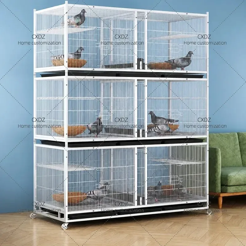 Three Layer Encrypted Pigeon Breeding Cage Large Extra Large Display Coop for Parrots Outdoor Aviary House