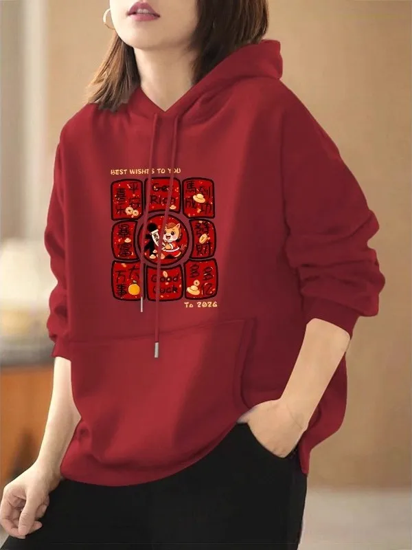 

Худи большого размера из чистого хлопка с принтом, повседневная толстовка для мужчин, осенне-зимняя модная уличная одежда, комфортная и теплая, облегающая по фигуре.