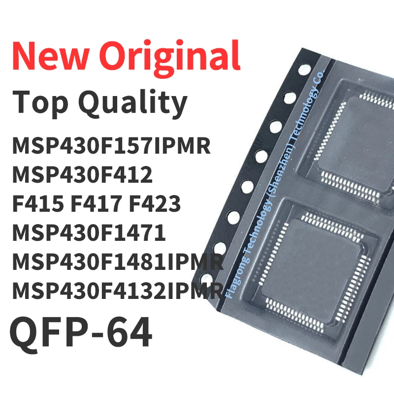 1 Piece MSP430F157IPMR MSP430F412IPMR MSP430F415IPMR MSP430F417 MSP430F423 MSP430F1471 MSP430F1481 IPMR MSP430F4132IPMR QFP-64