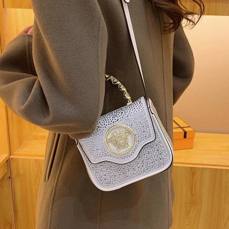 الراقية الحرفي كوتور المرأة حقيبة يد فاخرة خمر جلدية حقيبة كروسبودي الكتف الكلاسيكي #2