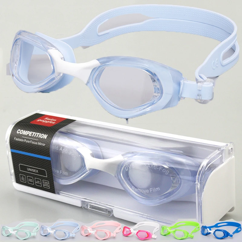 

New Adult Swimming Goggles HD Waterproof Anti-Fog Swimming Goggles Water Supplies Unicorn Swimming Goggles For Men Women