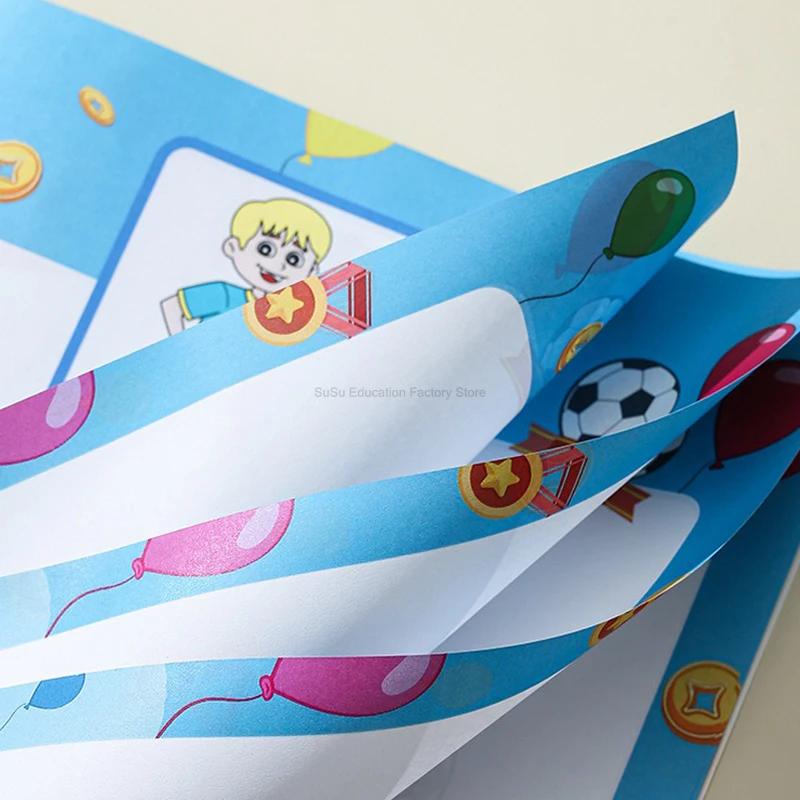 Coloring Book English / Spanish Coloring Book A4 Football Baby Early Education Cognitive Drawing Book