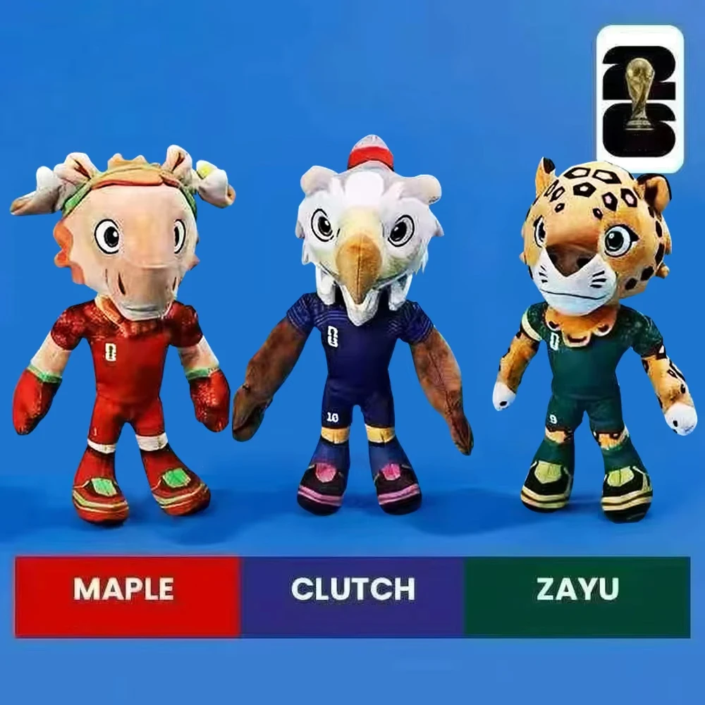 

2026 New Football IP Mascot Football Team Plush Toy Doll Bag Charm Football Match Souvenir Christmas Gifts, New Year Gifts