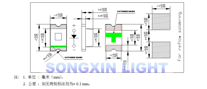 100PCS 0805 Ice Blue 2012 Light Blue Clear Ultra Bright SMD LED Indication 2.0*1.2*0.8mm 0805 clear blue led diode