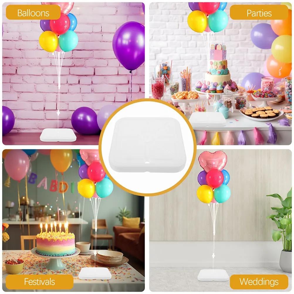 

4pcs Column Stand Pillar Base Water Filling Weight Beach Party Wedding Outdoor Decor Accessory Lightweight Easy Storage Balloon