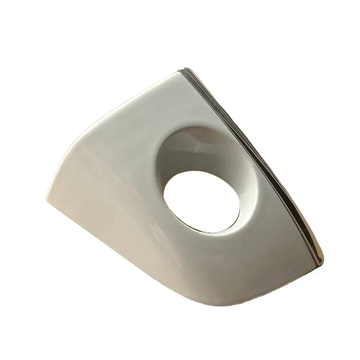 4H1837879C Front Left White Chrome Door Handle Lock Key Hole Cap For Audi A6 C7 A7 Avant S6 quattro C8 A8 S8 RS6 RS7 2016-2018