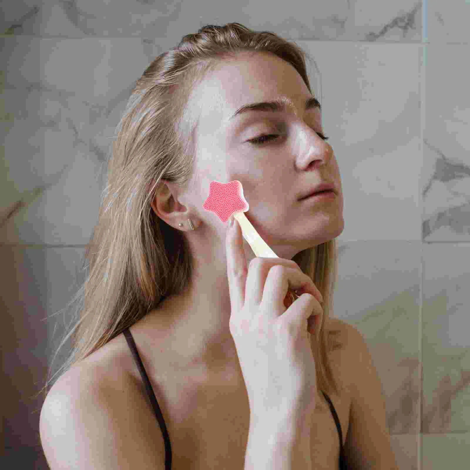 Silicone Face Brush Manual Facial Cleanser Cute Massage Skin Care Tool Cleansing Wash