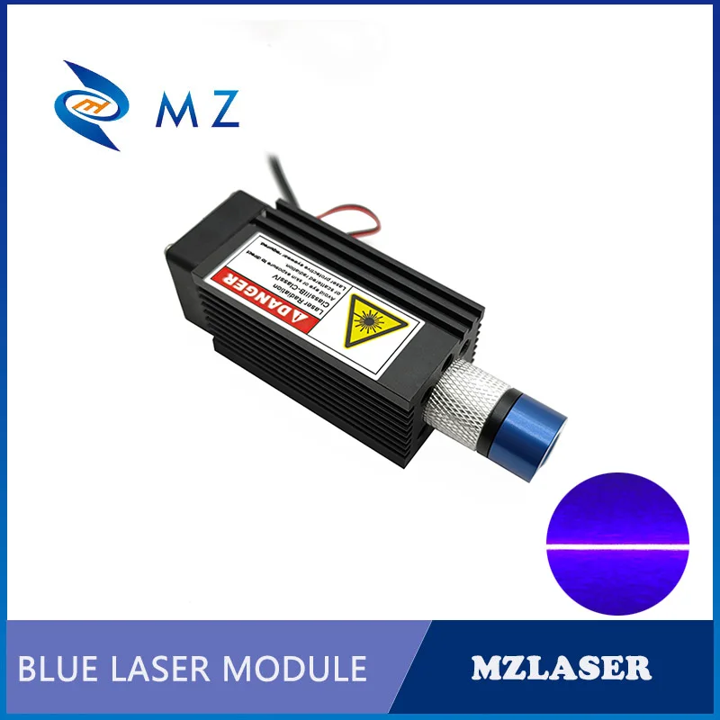 Verstelbare Focussable Powell Lens 405nm 300Mw 600Mw Blauw & Violet Lijn Laserdiode Module Met Beugel + Adapter Industriële Kwaliteit