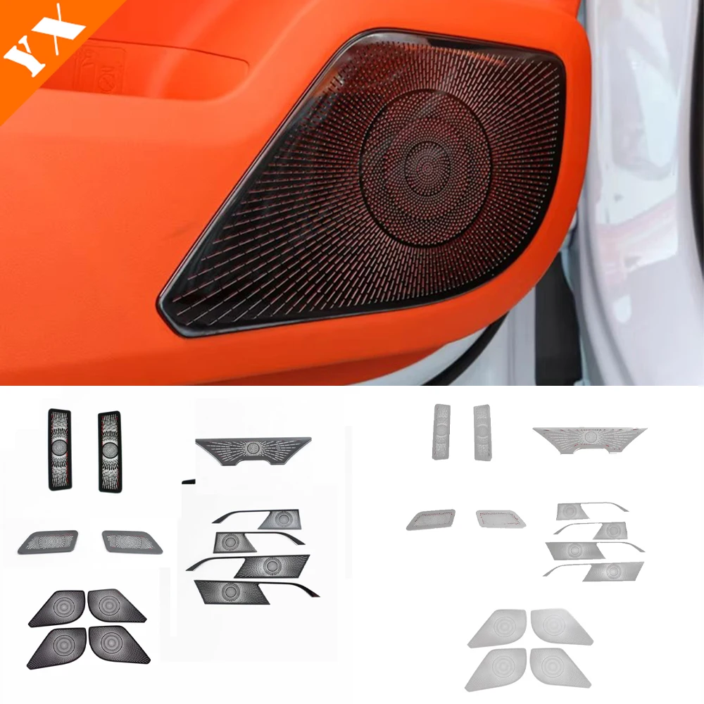 Para Aeolus MAGE Sky ev01accesorios cubierta de bocina de coche inoxidable, cubierta de bocina de puerta, bocina de instrumento, manija de puerta interior, cubierta de pilar A