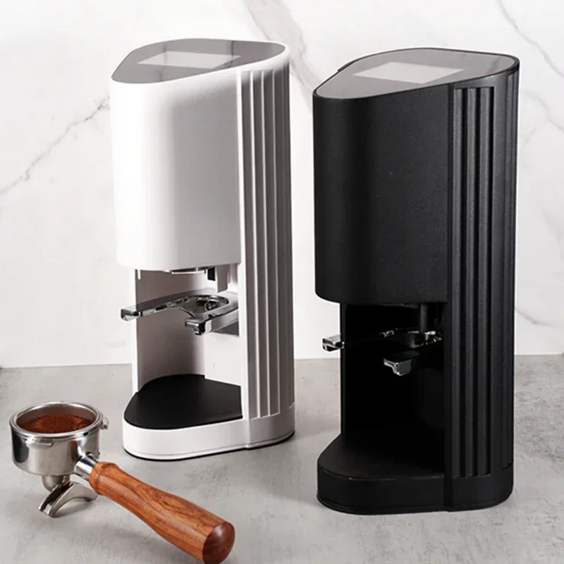 New Black White Arrival Automatic 49-58.5mm Coffee Tamper Adjustable Pressure Commercial Electric Coffee Tamper Machine