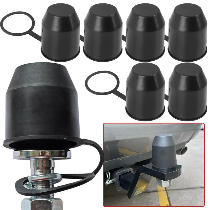 غطاء كرة وصلة مقطورة عالمية من مادة PVC المطاطية المقاومة للغبار لربط السحب وغطاء مقاوم للماء ومقرنة المقاومة للصدأ