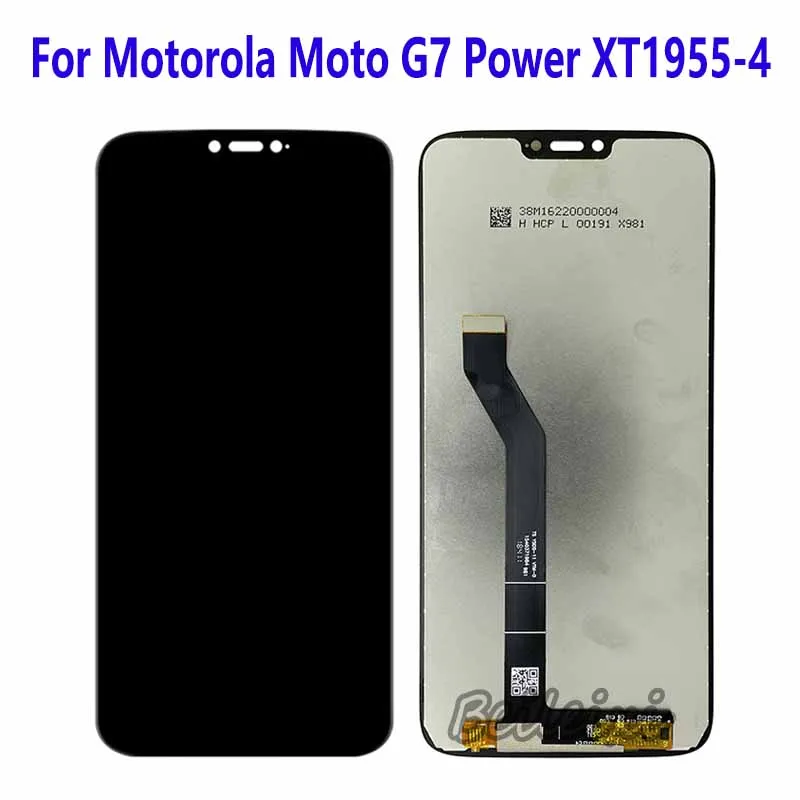 For Motorola Moto G7 Power XT1955-2 XT1955-1 XT1955-4 XT1955-7 XT1955-5 XT1955-6 LCD Display Touch Screen Digitizer Assembly