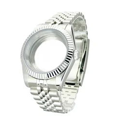 36/39mm Sapphire Glass For DATEJUST Men Watch Case Fit NH35 NH36 NH34 Movement Fashion 20ATM Jubilee Stainless Steel