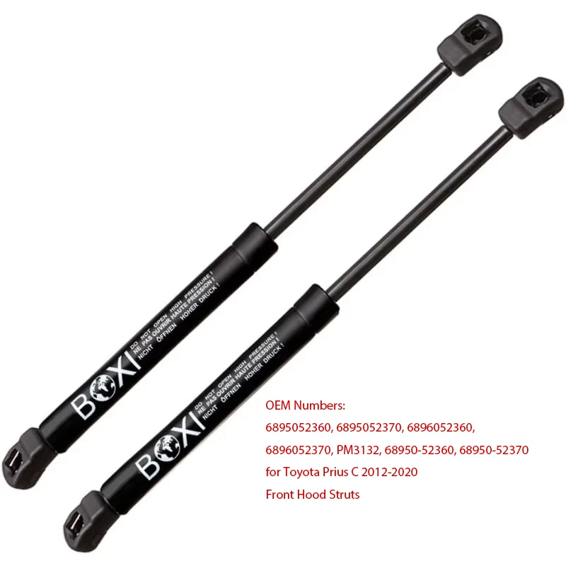 

Qty(2) Tailgate Lift SupportsStruts Fits for Toyota Prius C 2012-2020 One Hatchback 4-Door / PM3132 68950-52360 68950-52370