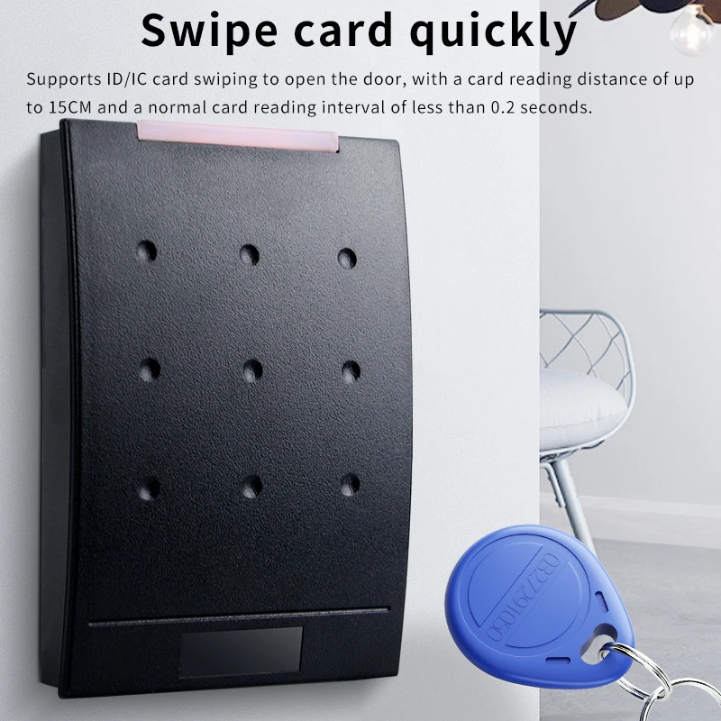 Waterproof 125Khz EMID RFID Card Reader for Door Access Control, Wiegand26/34, RS232, RS485 Format, NFC Access Card Reader