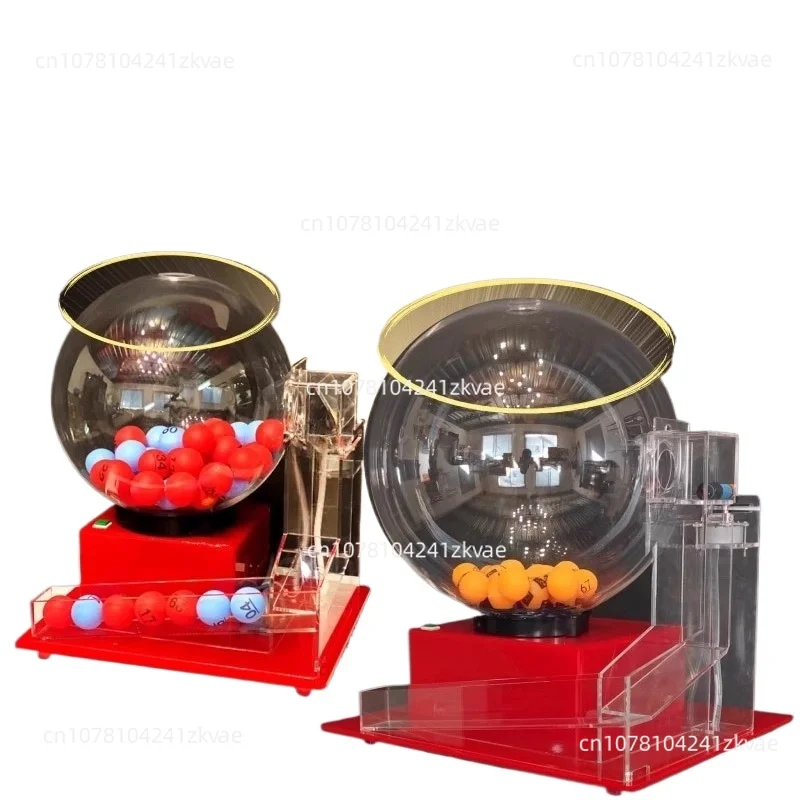 Automatic Lottery Ball Machine 60 100 Ball Shaker for Prize Drawing Raffle Tabletop