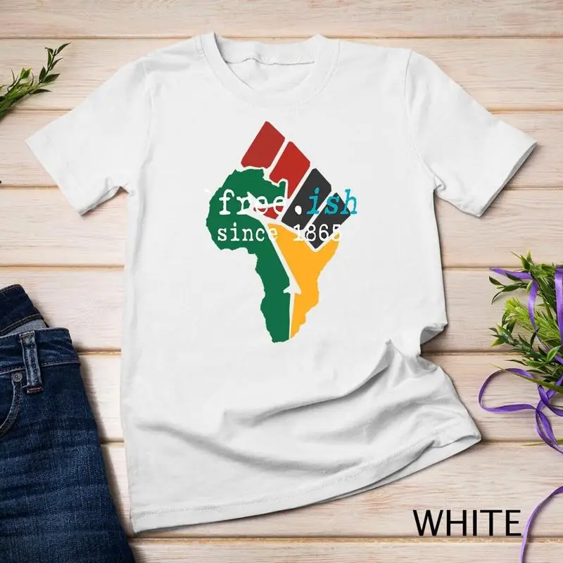 Maglietta Unisex Del Mese Della Storia Nera Free Ish Pan African American Juneteenth