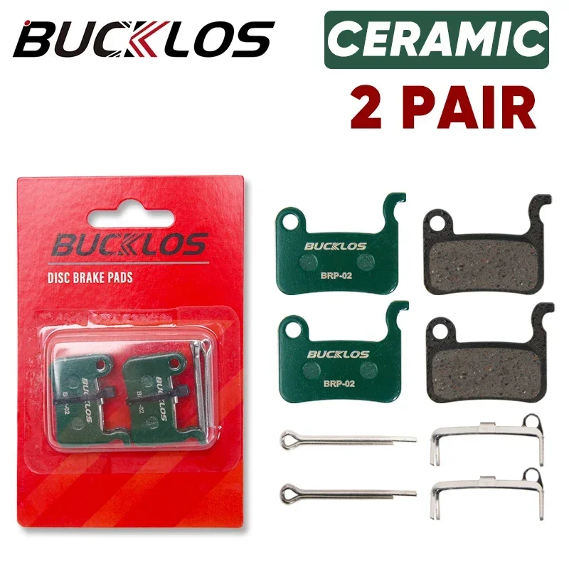 BUCKLOS Fiets Remblokken voor SHIMANO A01S M535 M07 MTB Road Fietsen Remschijf Pad Hars Keramische Duurzaam Fiets Schijfremblokken