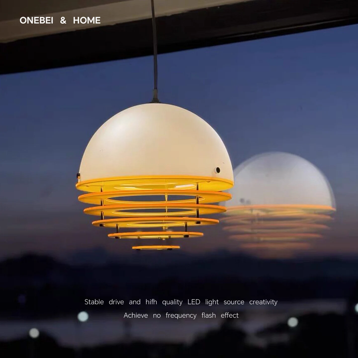 Nordic Creative Sunset Light Ceiling Pendant Suitable for Coffee Shops Restaurants Bar Bars Bedrooms Bedheads Home Decor Pendant