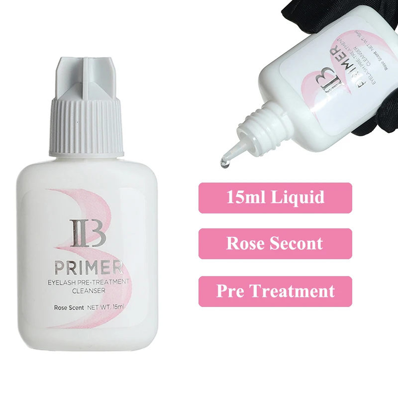 I Beauty Primer Eyelash Extension Pre Treatment Cleanser Rose Banana Coconut Scent Alcohol Free ib Primer Eye Makeup Tools