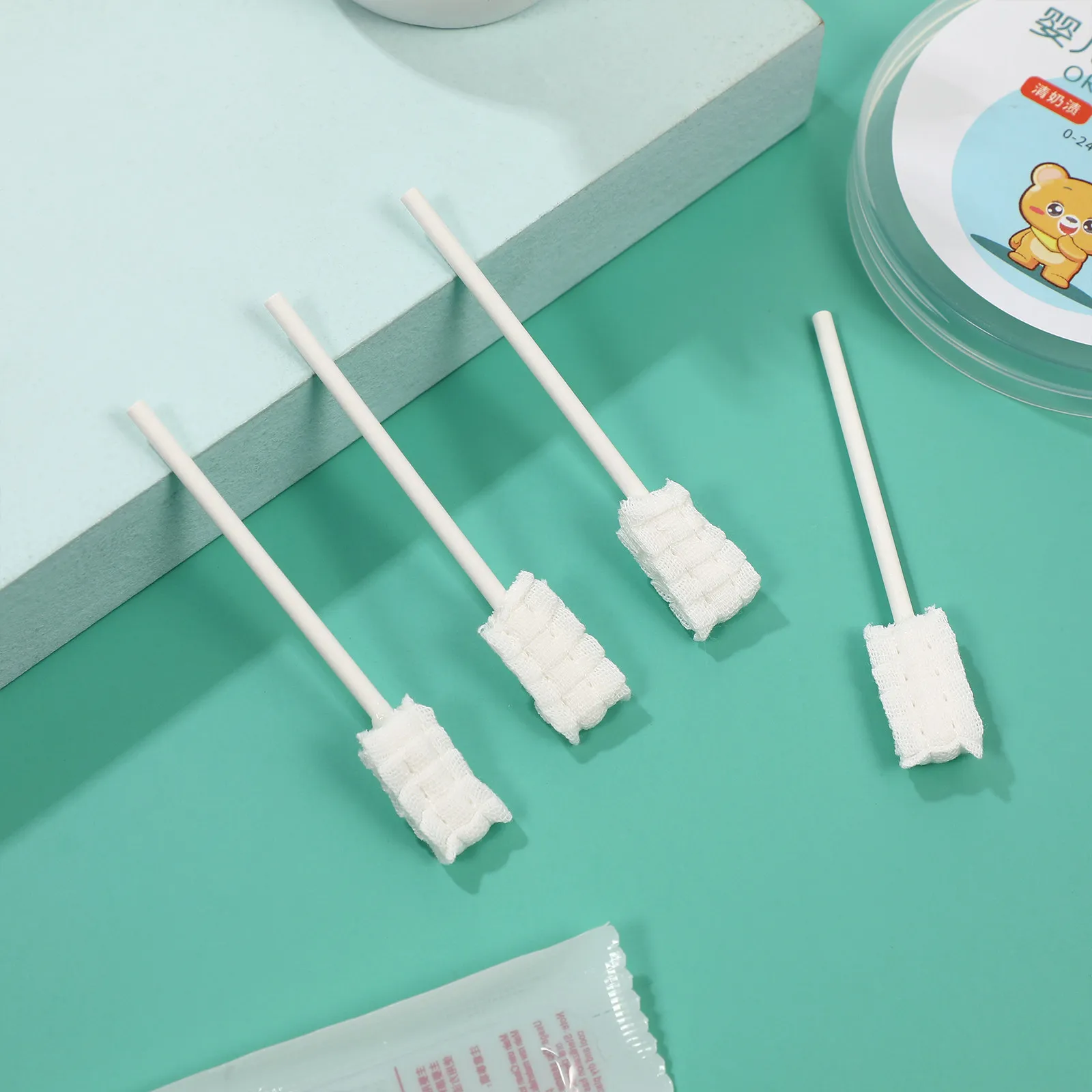 

30Pcs Disposable Baby Toothbrush Infant Oral Care Tool Soft Gauze Bristles Prevents Milk Residue Thrush Tongue Coating Clean