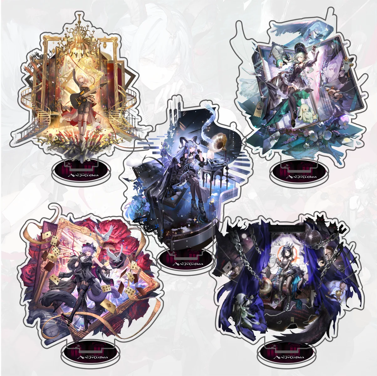 

Anime Game BanG Dream! Arknights Ave Mujica Cosplay Acrylic Stand Model keychains Sakiko Uika Mutsumi Umiri Nyamu Sign Fans Gift