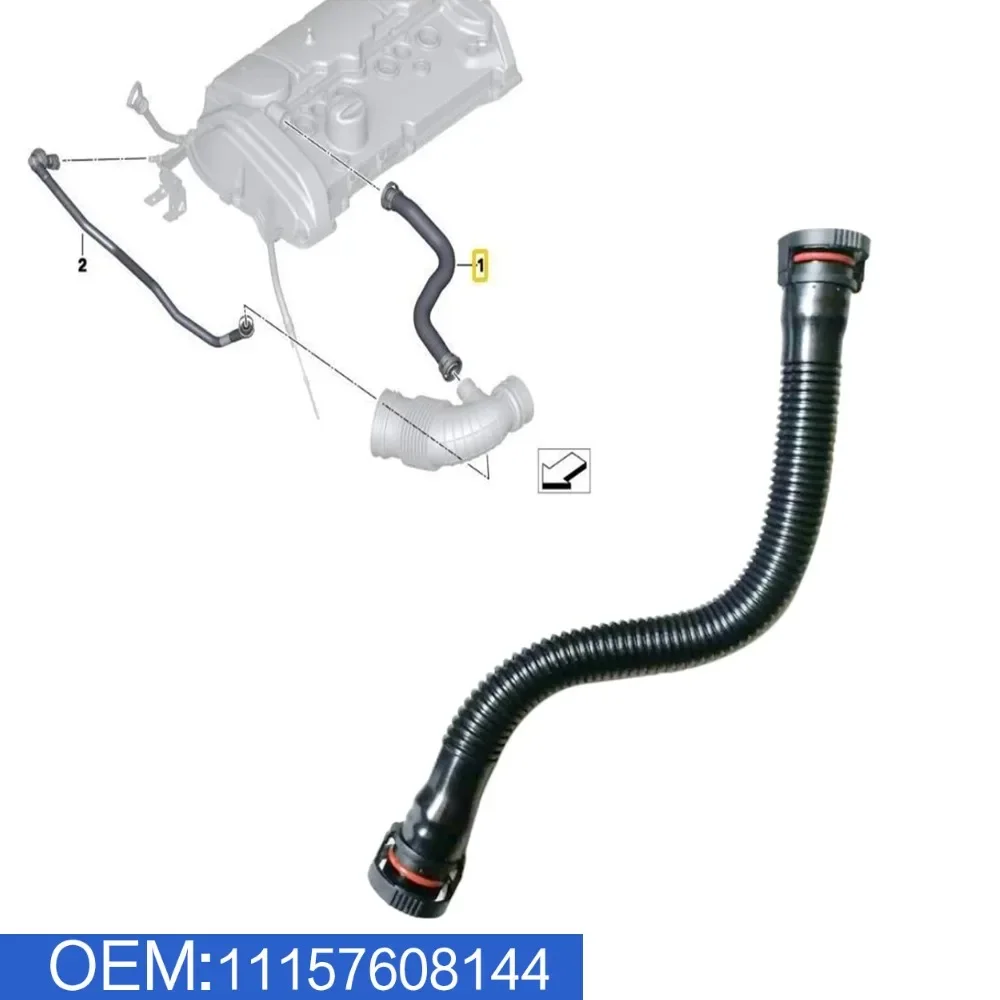 

Car Air Duct Filtered Pipe Air Intake Hose with Rubber Seal Ring for BMW F20 F21 F30 OEM11157608144