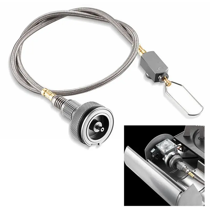 J1UL1N Outdoor Stove Gas Adapter Split Stove Converter Gas Tank Adaptor For Camping Cooking Picnic Camping Equipment