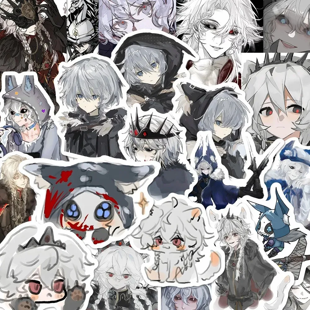 54 pçs jogo identidade v personagem anime adesivos decorativos desktop skate caso de telefone bagagem geladeira manuais