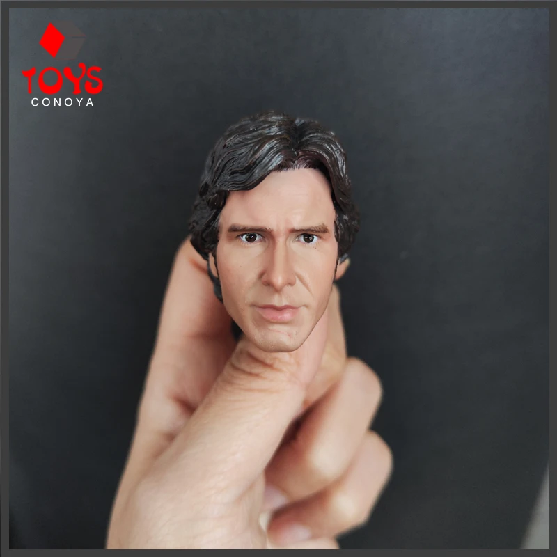 Han Solo Head Sculpt 1/6 Scale Young Harrison Ford Male Soldier Head Carving Model Toy Action Figure