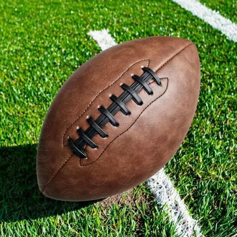 Standard American football Soccer Rugby ball 9 inch Sports Football，Indoor and outdoor game training match ball Christmas Gift