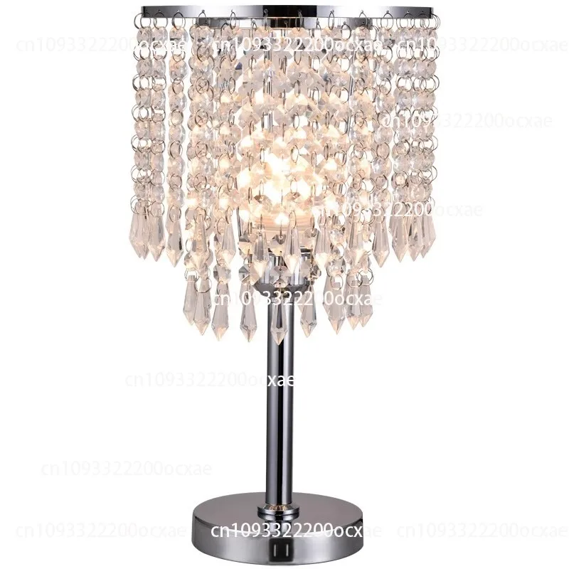 

Crystal USB mobile phone charging table lamp bedside table lamp decoration home ornament home lampshade