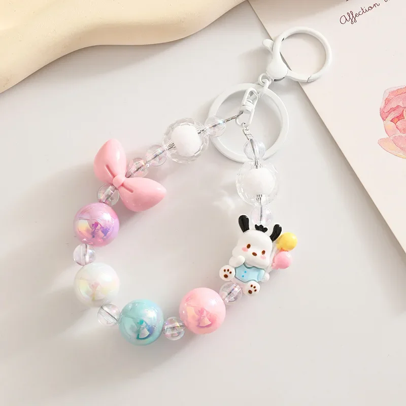 สายคล้องโทรศัพท์มือถือลายการ์ตูนซานริโอ้, พวงกุญแจเฮลโลคิตตี้สุดสร้างสรรค์, จี้กระเป๋าสำหรับสาวๆ, เครื่องประดับแฟชั่นน้องหมาคาวาอี้, ของขวัญ